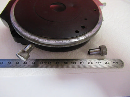 SPENCER ANTIQUE FOR PARTS STAGE TABLE POL MICROSCOPE PART AS PICTURED Q2-55