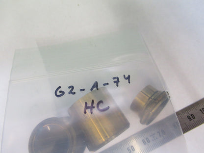 ANTIQUE BRASS HENRY CROUCH UK LOT LENS MOUNTED MICROSCOPE PART AS PIC &G2-A-74
