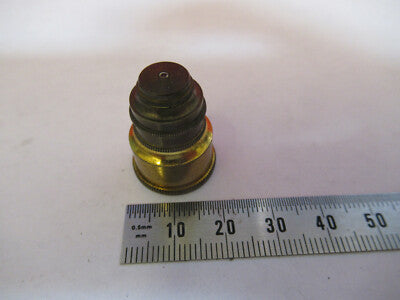 ANTIQUE BRASS NACHET OBJECTIVE FRANCE MICROSCOPE PART AS PICTURED &F6-B-19
