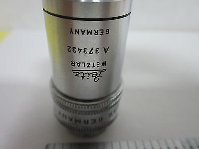 MIKROSKOPTEIL OBJEKTIV LEITZ DEUTSCHLAND PLEZY 100X OPTICS AS IS BIN#H6-27