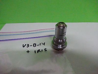 MIKROSKOPTEIL OBJEKTIV LEITZ DEUTSCHLAND L 32 UTK + IRIS-OPTIK WIE IST BIN#V3-B-14