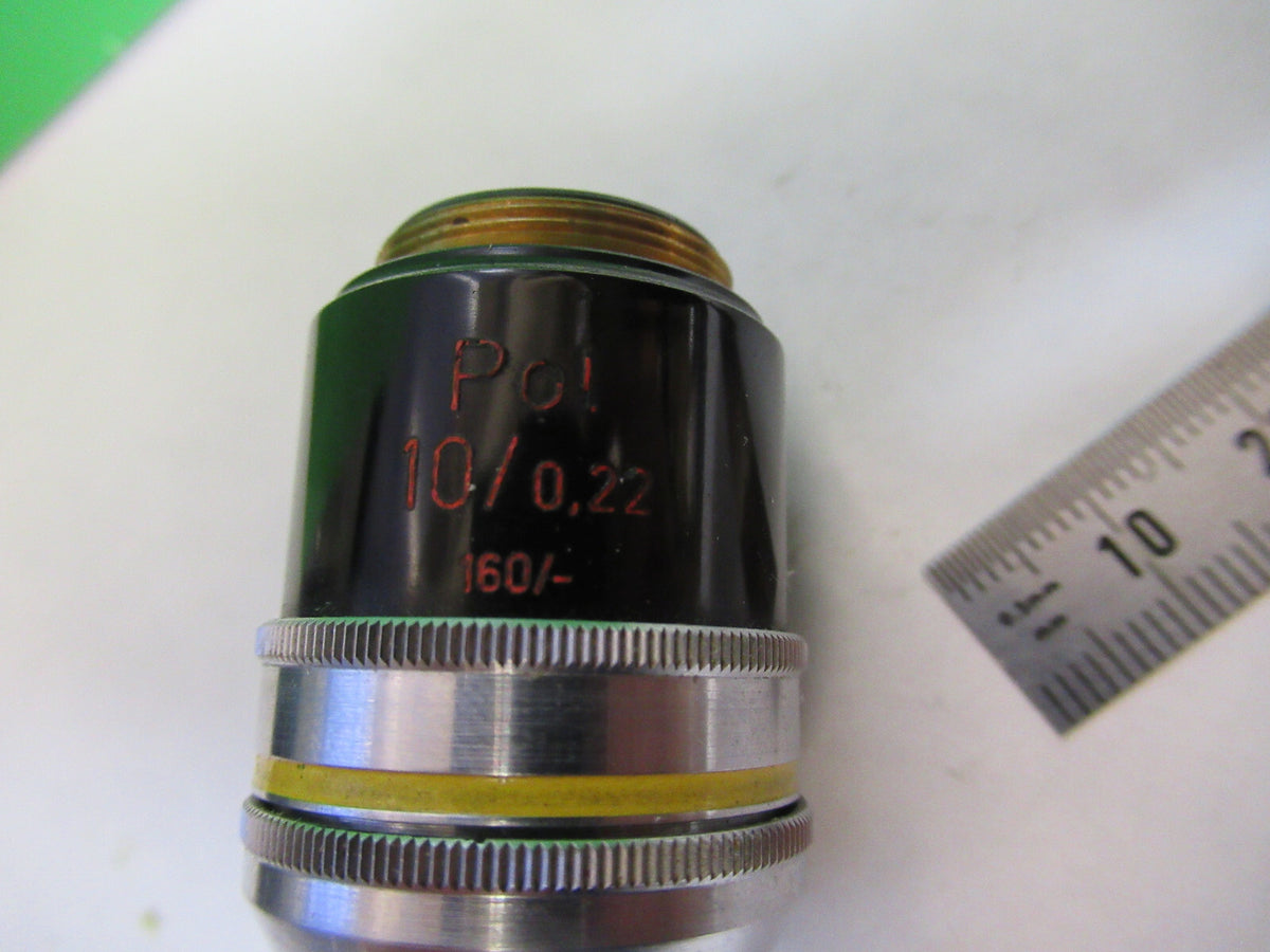 Carl Zeiss AG Objective Pol 10X /160 Polarization Microscope Part
