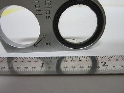 Microscope Slide Gipsum Gips [crack on Lens] Optics