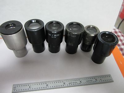 Lot 6 Ea American Optics Microscope Eyepiece Optics