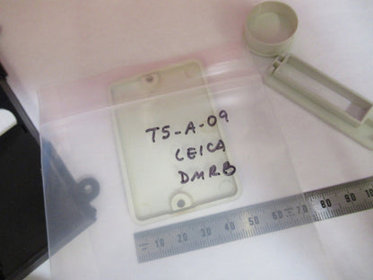 LEICA LEITZ GERMANY DMRB PLASTIC FIXTURES MICROSCOPE PART AS PICTURED T5-A-09