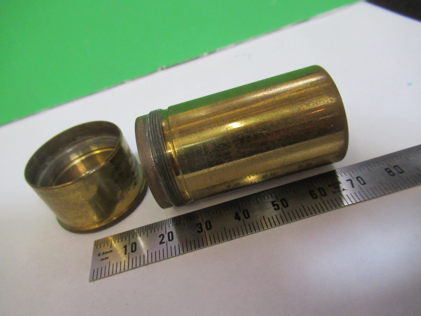 Antique Carl Zeiss AG Jena Empty Canister Microscope Part