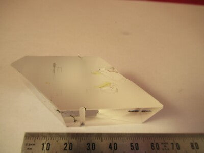 NIKON JAPAN GLASS PRISM [chipped] HEAD MICROSCOPE OPTICS AS PICTURED &14-A-05