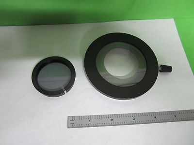 MICROSCOPE PART POLARIZER OLYMPUS POL V-R016 OPTICS BIN#25-14-19