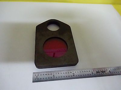 OPTICAL MOUNTED FILTER #29 RED LASER OPTICS AS IS BIN#W8-DC-28