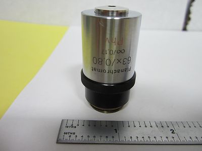 Microscope Part Objective Carl Zeiss AG Phv 63X PlanAchromat Optics