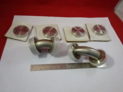 LOT 6 EA ULTRA HIGH VACUUM MDC CF FIXTURE ELBOW AS IS &86-106
