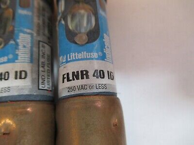 LOT INDUSTRIAL FUSES FUSE FLNR 40 AS PICTURED &3K-A-89