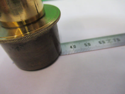 ANTIQUE BRASS OCULAR EYEPIECE LENS COLLINS LONDON UK MICROSCOPE PART X3-B-13
