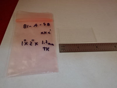 BK7 Glass Slide 1" x 2" Sides 1.2 mm thick Optical Laser Optics