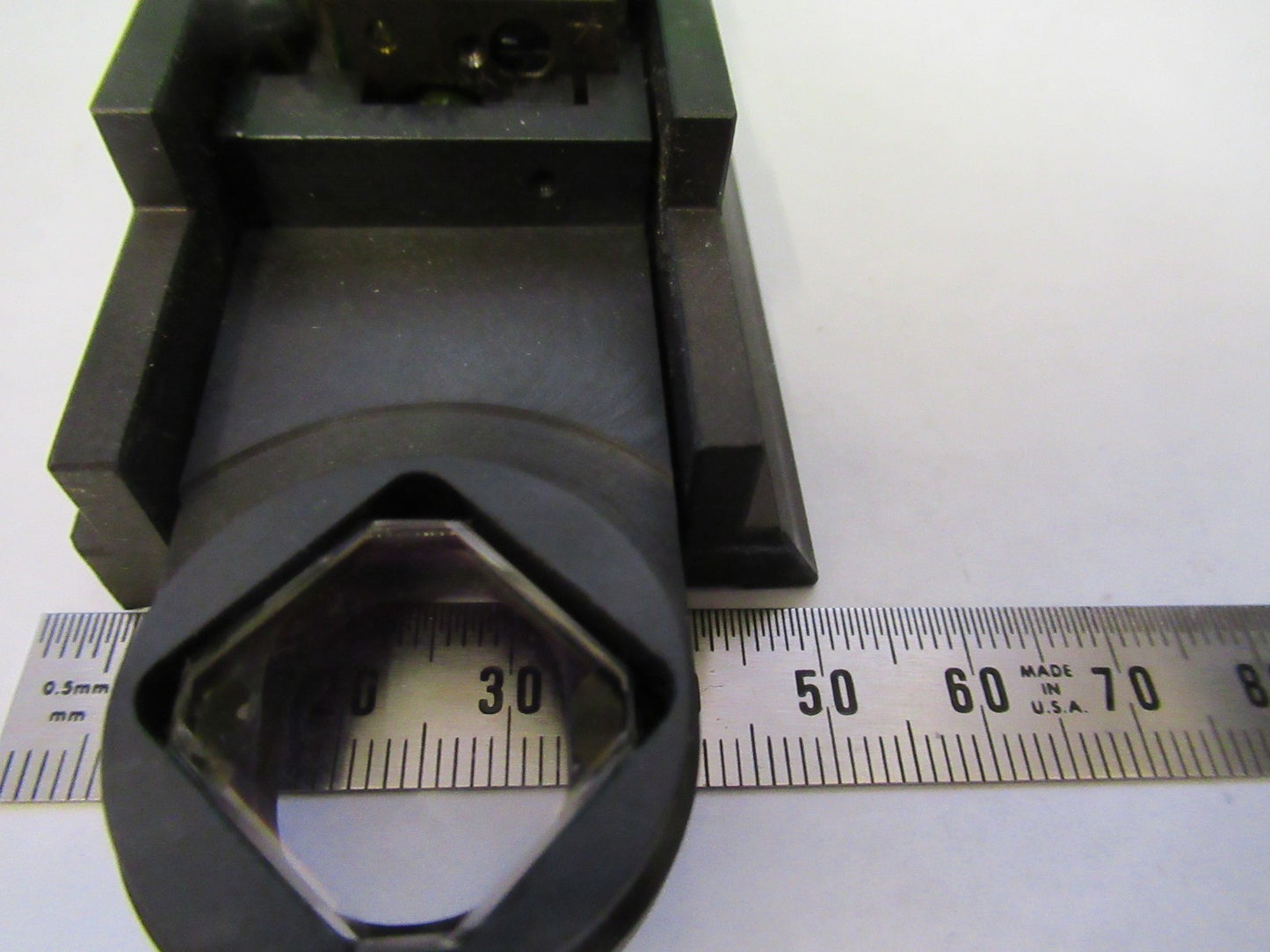 AUS JENA GERMANY DIC SLIDE OPTICS POLARIZER MICROSCOPE PART AS PICTURED V8-B-02