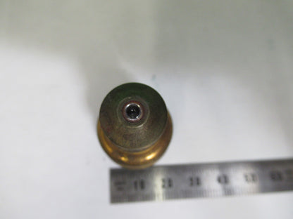 ANTIQUE BRASS BAUSCH LOMB OBJECTIVE 4mm LENS MICROSCOPE PART AS PICTURED X3-B-95