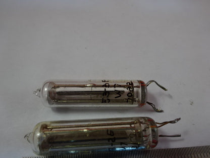 LOT 2 EA RUSSIAN QUARTZ CRYSTAL GLASS PACKAGE FREQUENCY CONTROL &R7-FT-91