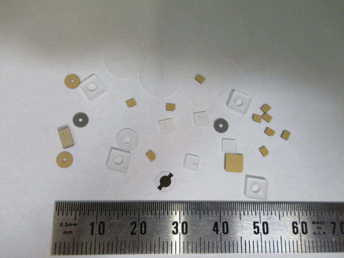 Lot Blanks Piezoelectric Quartz Crystal X-y-cut Gold Coated Piezo Sensor