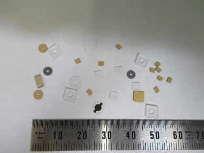 Lot Blanks Piezoelectric Quartz Crystal X-y-cut Gold Coated Piezo Sensor