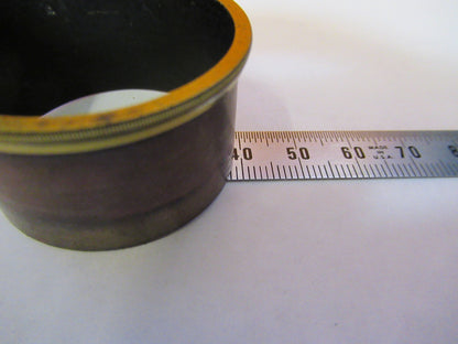 ANTIQUE BRASS ENGLAND RJ BECK CONDENSER PART MICROSCOPE PART AS PICTURED Y2-A-70