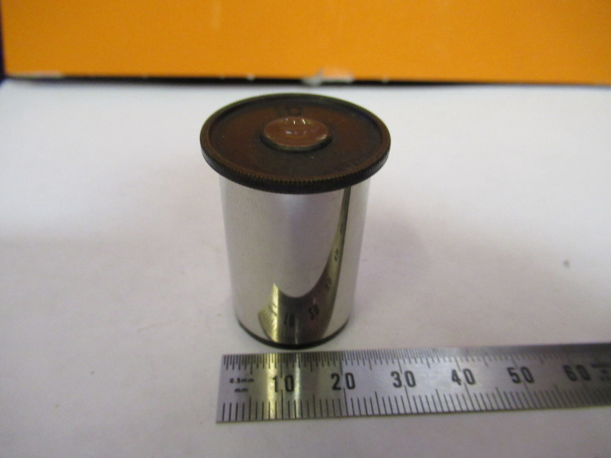 ANTIQUE BAUSCH LOMB 10X EYEPIECE OPTICS MICROSCOPE PART AS PICTURED Y1-A-60