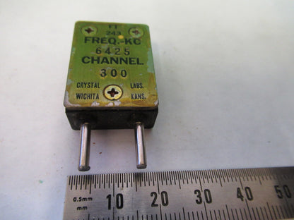WWII FT-243 QUARTZ CRYSTAL LABS 6425 kHz FREQUENCY CONTROL AS PICTURED S1-B-37