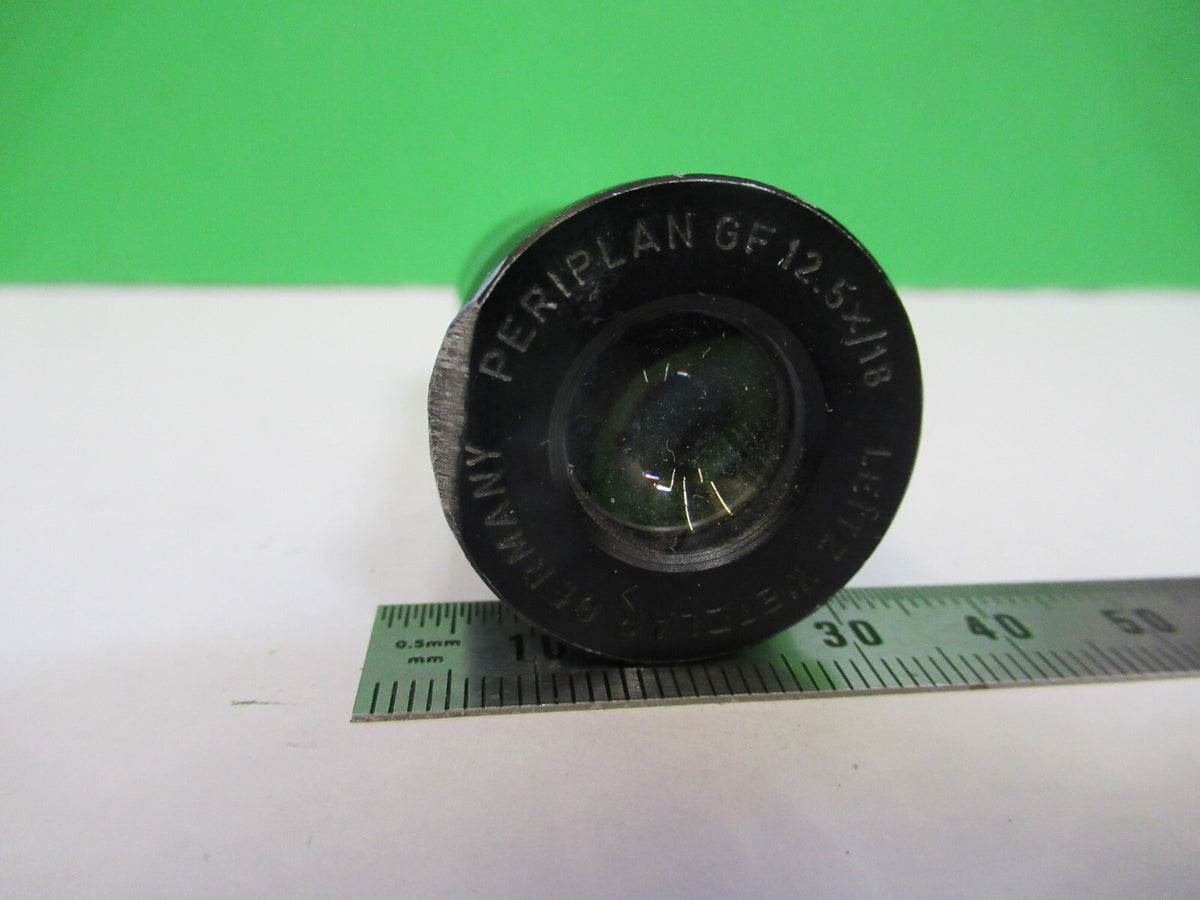 MICROSCOPE PART EYEPIECE LEITZ WETZLAR GF OPTICS 12.5X/10 AS PICTURED &P4-B-82