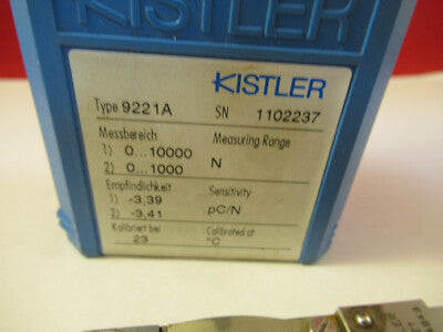 FOR PARTS KISTLER LOAD CELL 9221A FORCE PRESSURE PIEZO SENSOR AS PIC #X1-A-13