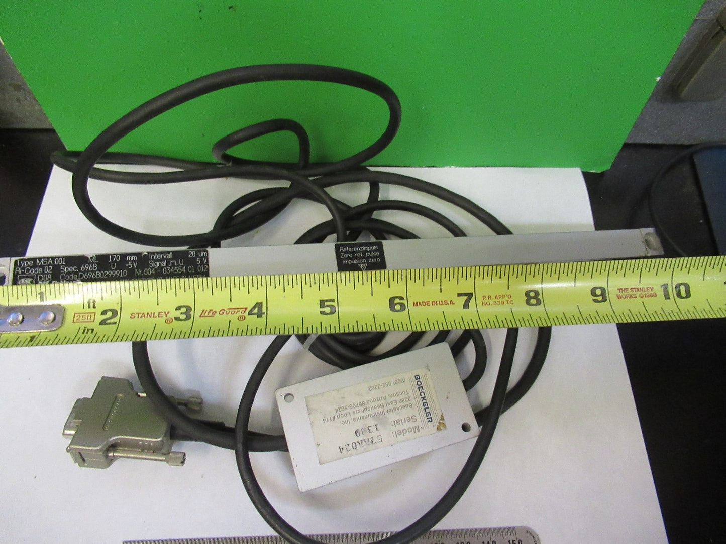 MEASURING LINEAR POSITION BOECKELER RSF MICROSCOPE PART AS PIC T3-C-13