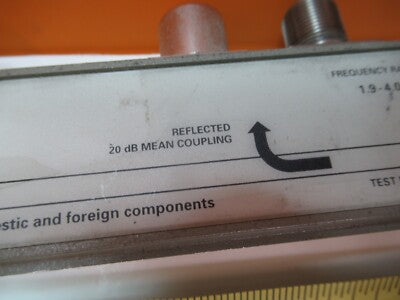 HP AGILENT 777D 4 GHz DIRECTIONAL COUPLER EMI TEST RF MICROWAVE AS PIC &17-B-07