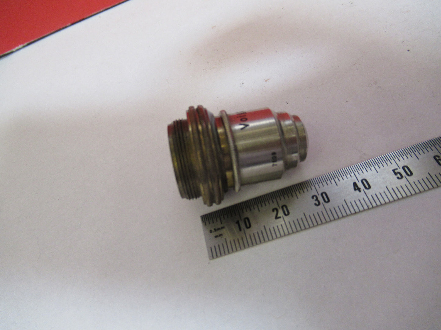 ANTIQUE BRASS VOIGTLANDER BRAUNSCHWEIG OBJECTIVE MICROSCOPE AS PICTURED &F8-A-74