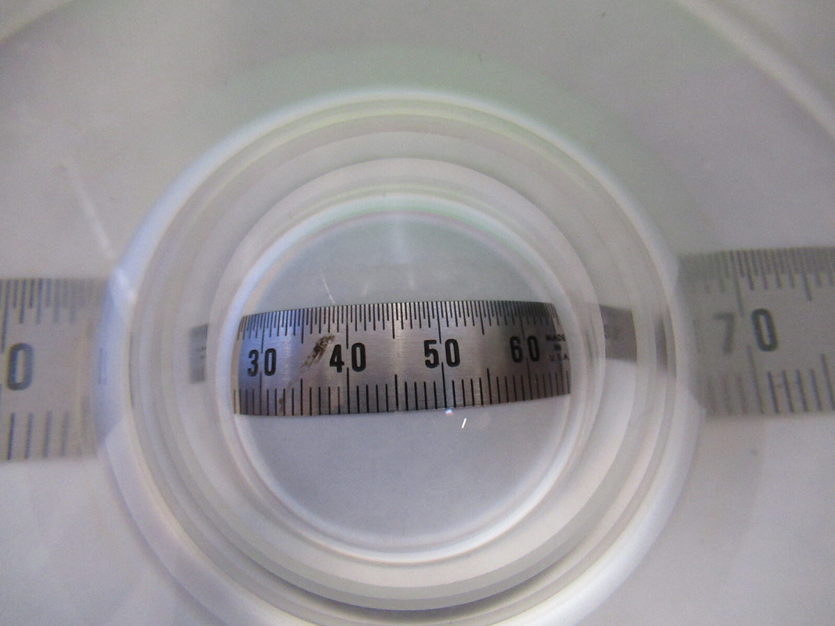 WEIRD HUGE LENS OPTICAL BK7 CONVEX CONCAVE MIL SPEC  OPTICS  AS PICTURED S1-B-08