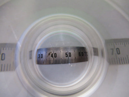 WEIRD HUGE LENS OPTICAL BK7 CONVEX CONCAVE MIL SPEC  OPTICS  AS PICTURED S1-B-08
