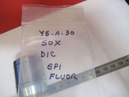 MICROSCOPE PART REICHERT POLYVAR OBJECTIVE DIC IK FLUOR 50X OPTICS Y5-A-30