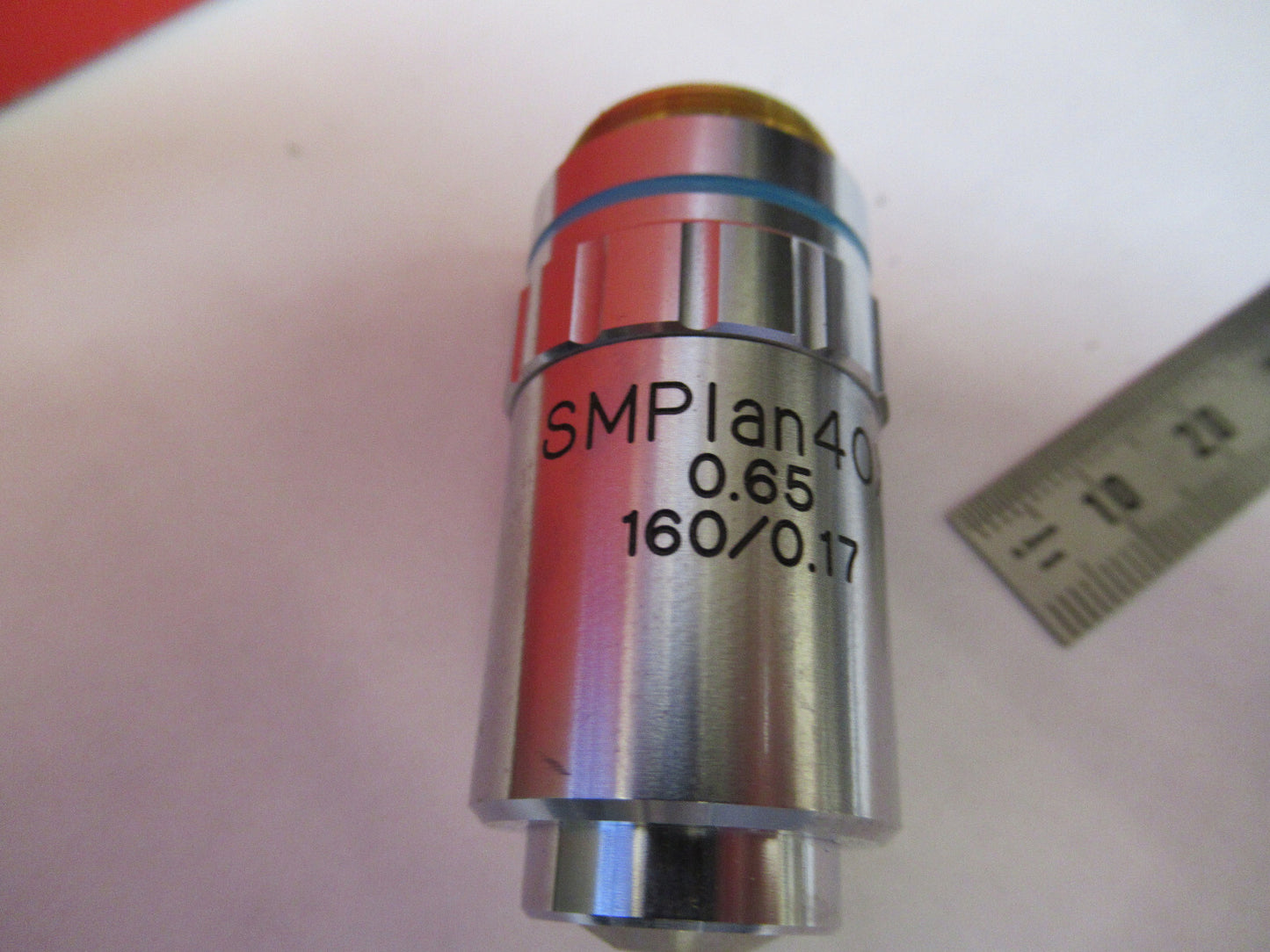 MEIJI JAPAN 40X /160 OBJECTIVE LENS  MICROSCOPE PART AS PICTURED  X8-B-06