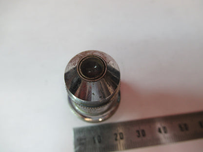 ERNST LEITZ GERMANY "3" 10X OBJECTIVE OPTICS MICROSCOPE PART AS PICTURED T9-A-41