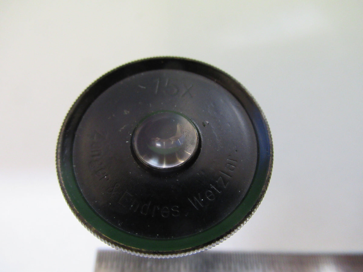 Antique Zanger & Endres Wetzlar 15X Eyepiece Microscope Part