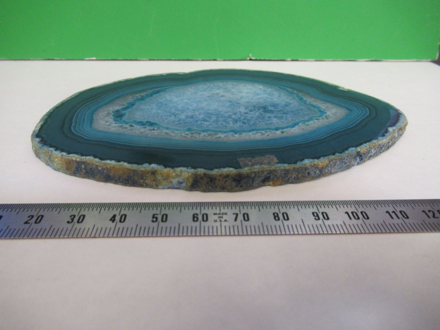 AMAZING AGATE SLICE MINERAL SAMPLE BEAUTIFUL SPECIMEN AS PICTURED T7-FD-85