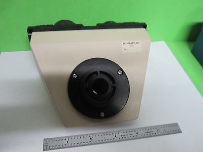 MICROSCOPE PART OLYMPUS JAPAN HEAD BINOCULAR OPTICS AS PICTURED BIN#T4-08