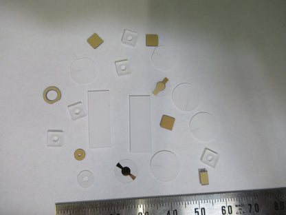 Lot Blanks Piezoelectric Quartz Crystal X-y-cut Gold Coated Piezo Sensor