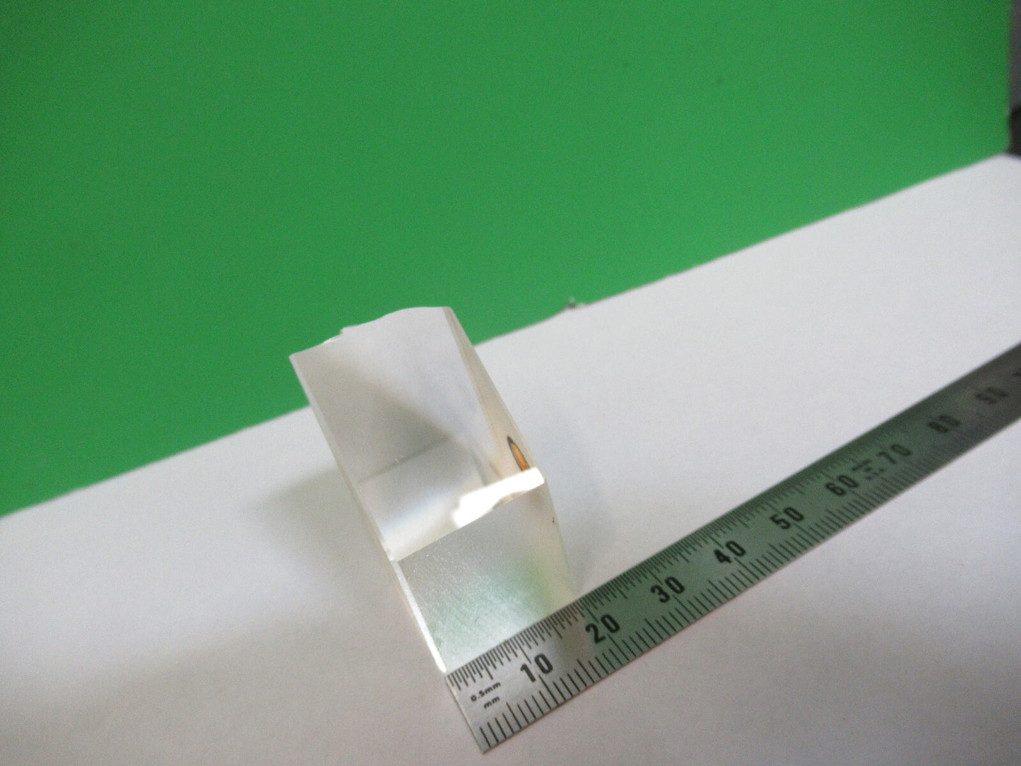 ANTIQUE BAUSCH LOMB OPTICS GLASS PRISM MICROSCOPE PART AS PICTURED #G5-A-107