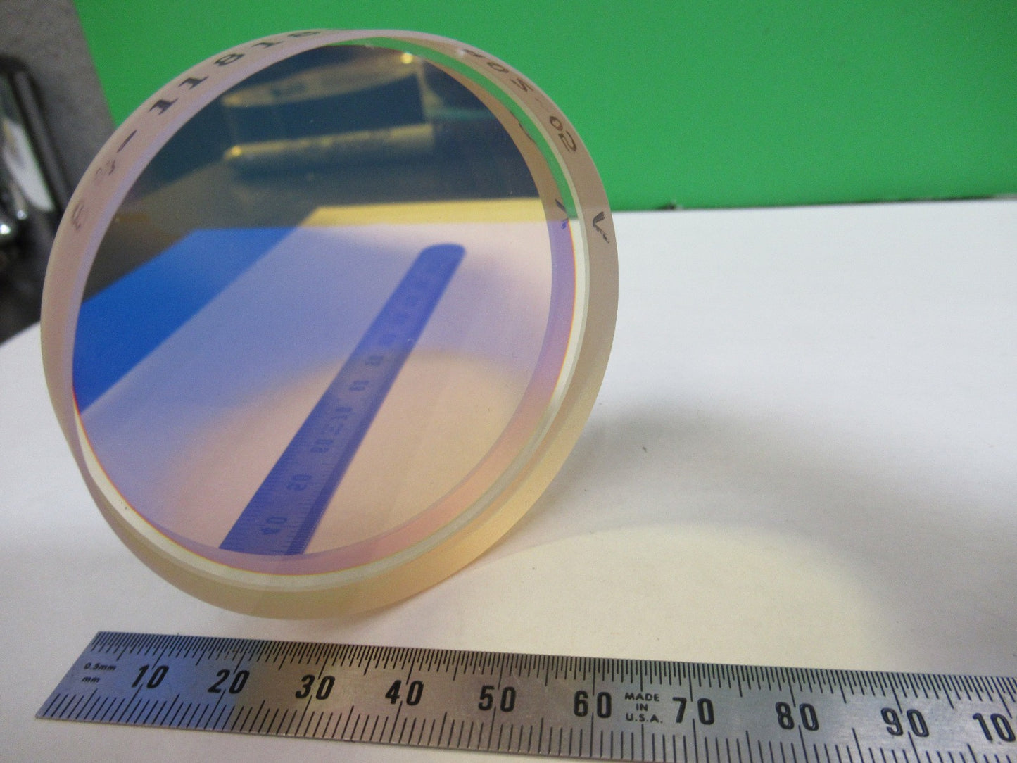OPTICAL FLAT COATED ZERODUR PRO ZYGO LASER OPTICS AS PICTURED 98-A-09