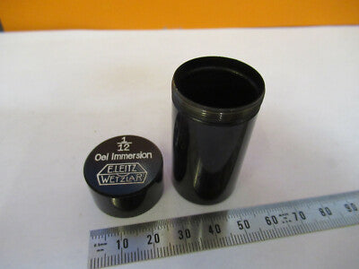 EMPTY BRASS CAN OBJECTIVE ERNST LEITZ MICROSCOPE PART AS PICTURED #F9-A-37