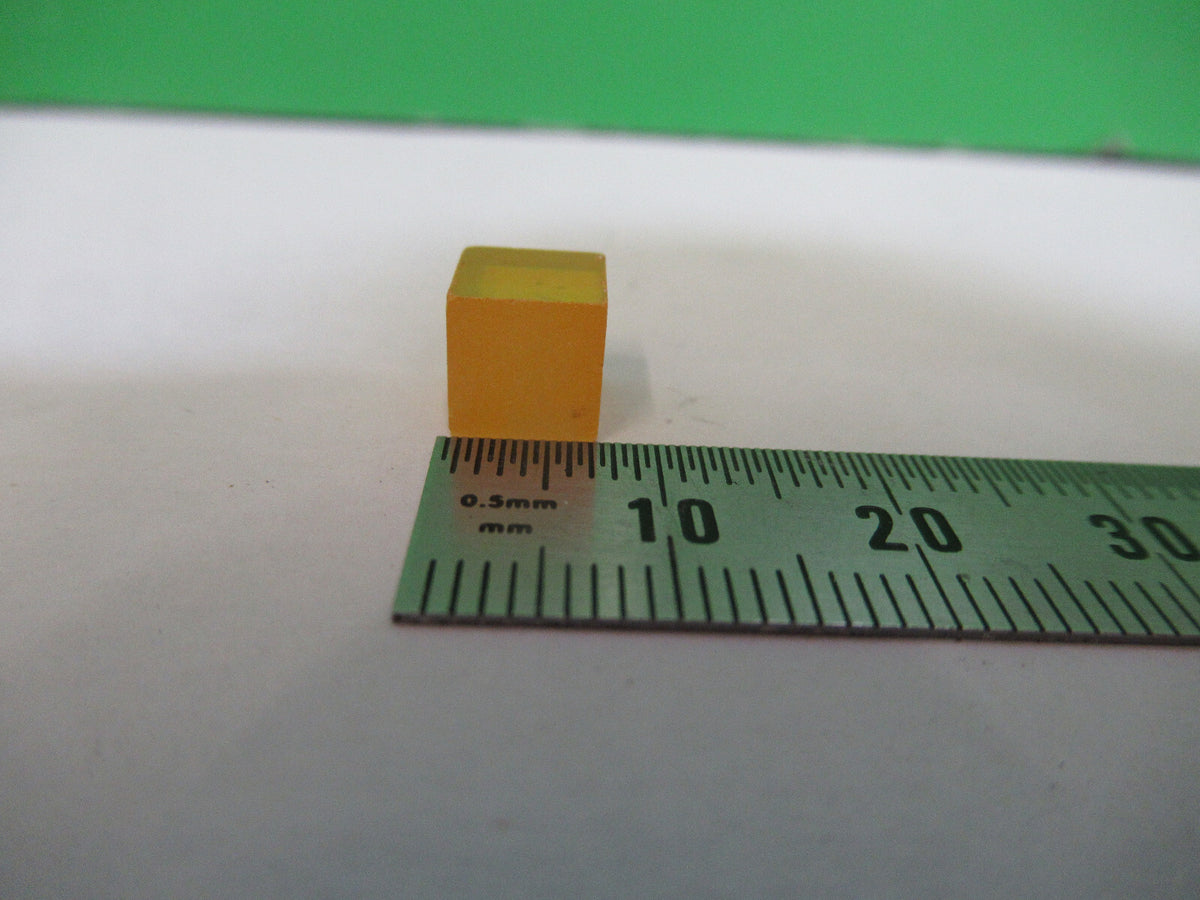 IR OPTICAL INFRARED OPTICS ZnSe CUBE LENS LASER OPTICS AS IS #Z5-A-62