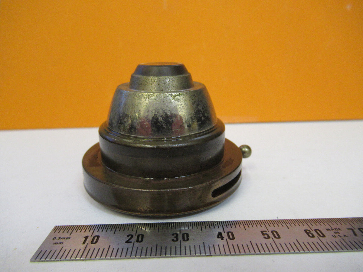 ANTIQUE REICHERT AUSTRIA CONDENSER + IRIS MICROSCOPE PART AS PICTURED Y4-A-114