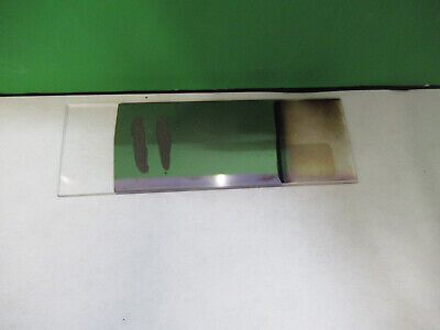 GLASS SLIDE COATED GERMANIUM THIN FILM 9,000 ANGSTROMS  AS PICTURED Z1-A-09