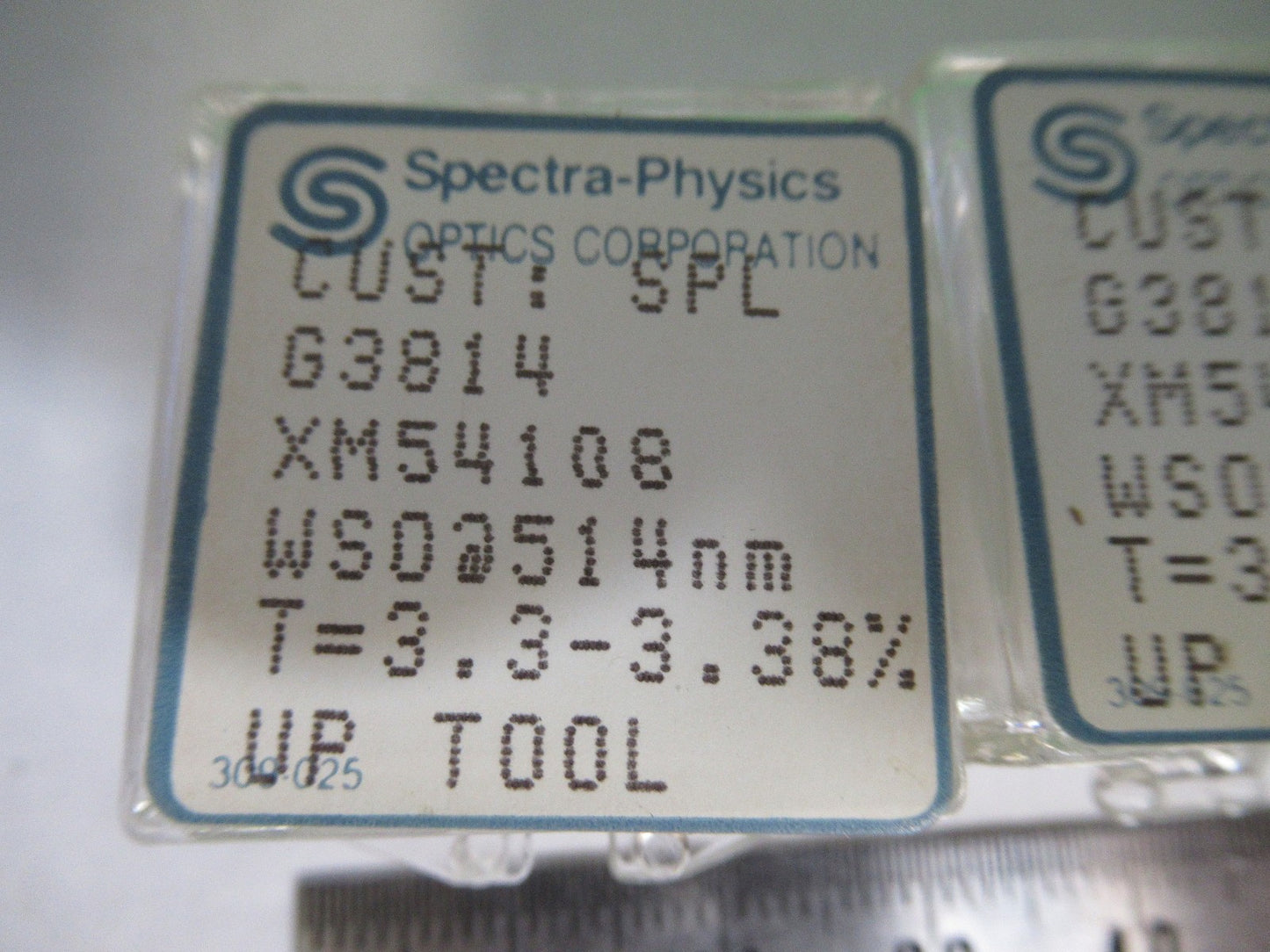 LOT OPTICAL SPECTRA PHYSICS  514nm LENS PHOTONICS OPTICS AS PICTURED T6-B-24