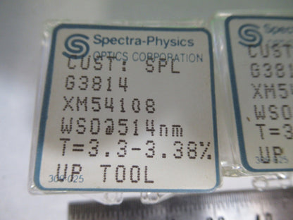 LOT OPTICAL SPECTRA PHYSICS  514nm LENS PHOTONICS OPTICS AS PICTURED T6-B-24