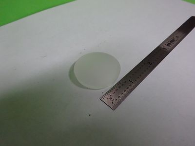 MICROSCOPE PART OPTICAL LENS DIFFUSER FROSTED CX CC THICK AS IS OPTICS BIN#V7-28