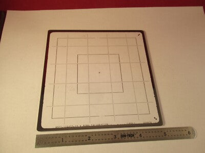 COLLECTABLE VINTAGE OPTICAL SHADOWMASK CALIBRATION OPTICS AS PICTURED &1E-B-74